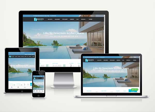 Hazır Otel Web Sitesi Resorts v6.0